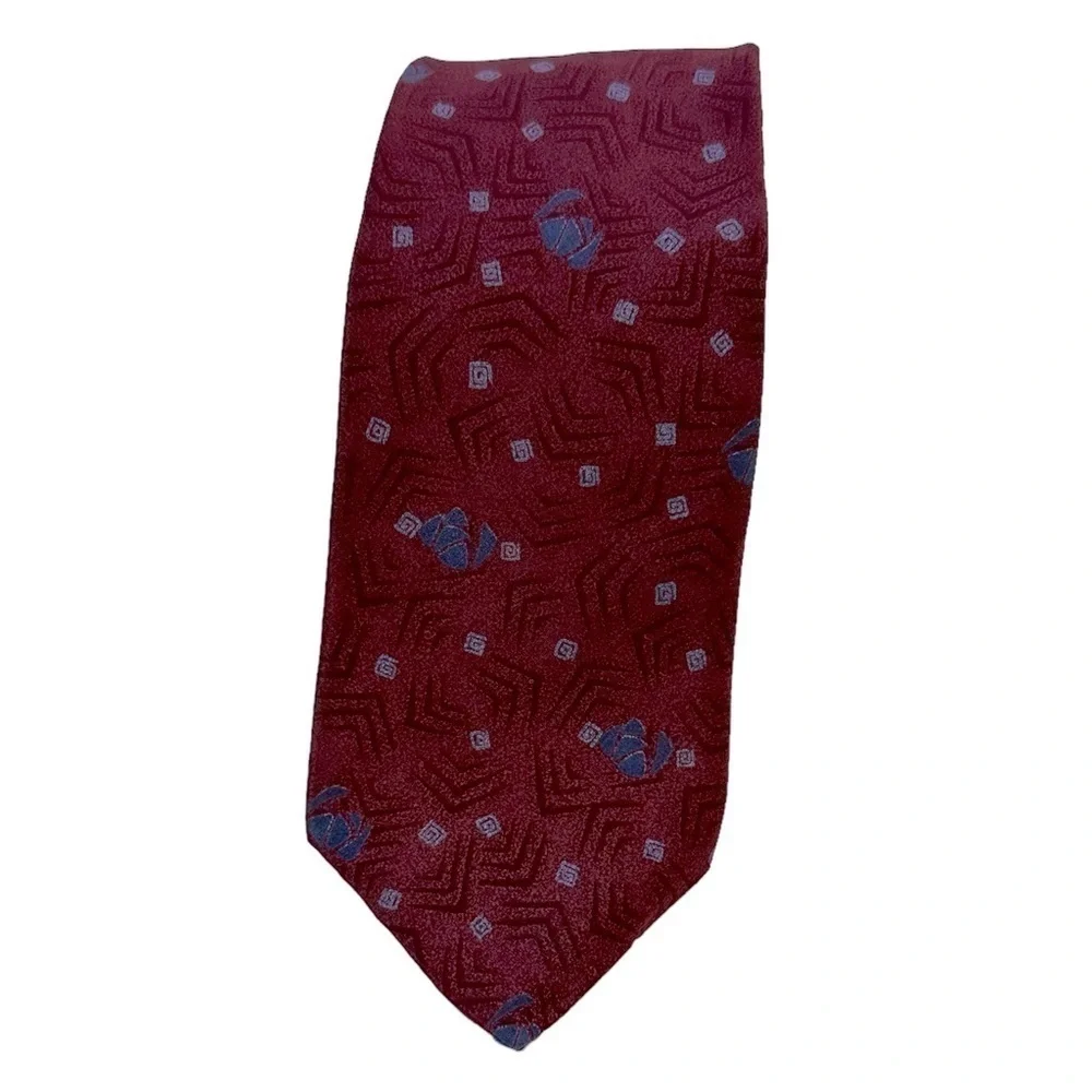 Vintage YSL Yves Saint Laurent Tie 100% Silk Red 56” x 3.5